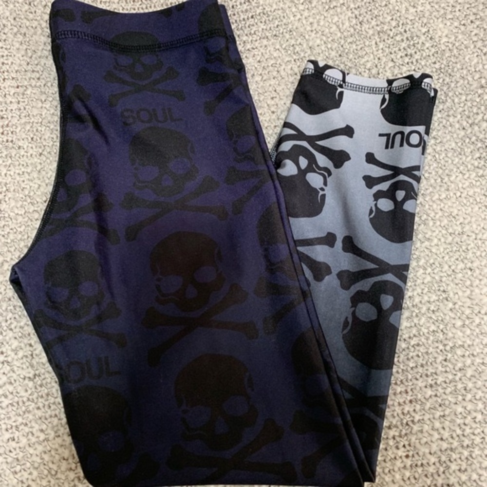 Terez x SoulCycle Skull Midnight Ombré Leggings